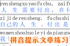 拼音打字练习软件-文章