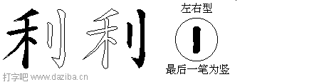 利的五笔拆分图,利的五笔字根表