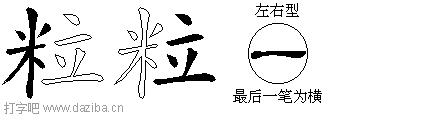 粒的五笔拆分图,粒的五笔字根表