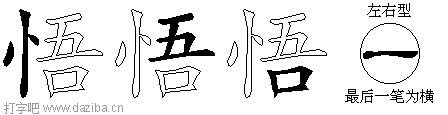 悟的五笔拆分图,悟的五笔字根表
