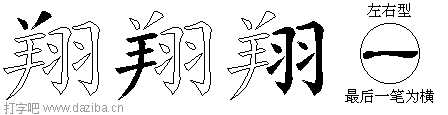 翔的五笔拆分图,翔的五笔字根表