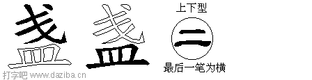盏的五笔拆分图,盏的五笔字根表