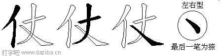 仗的五笔拆分图,仗的五笔字根表