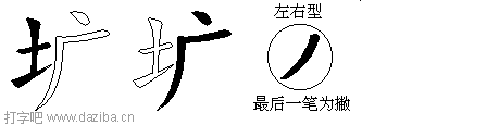 圹的五笔拆分图,圹的五笔字根表