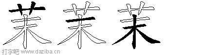 茉的五笔拆分图,茉的五笔字根表