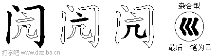 闶的五笔拆分图,闶的五笔字根表