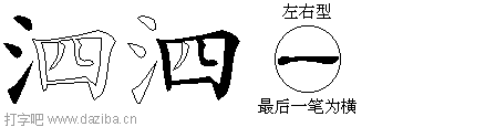 泗的五笔拆分图,泗的五笔字根表