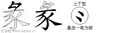 彖的五笔拆分图,彖的五笔字根表