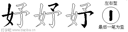 妤的五笔拆分图,妤的五笔字根表