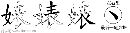 婊的五笔拆分图,婊的五笔字根表