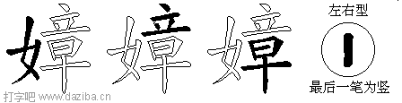 嫜的五笔拆分图,嫜的五笔字根表