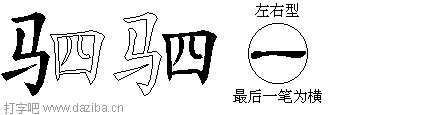 驷的五笔拆分图,驷的五笔字根表