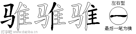骓的五笔拆分图,骓的五笔字根表