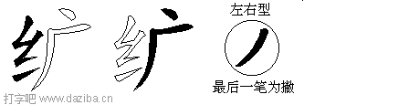 纩的五笔拆分图,纩的五笔字根表