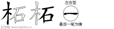 柘的五笔拆分图,柘的五笔字根表