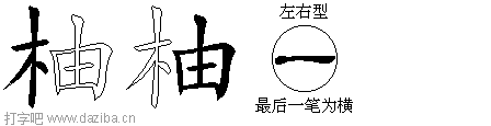 柚的五笔拆分图,柚的五笔字根表