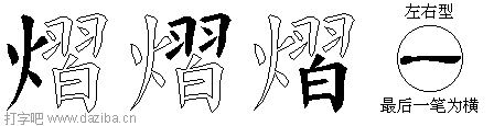 熠的五笔拆分图,熠的五笔字根表