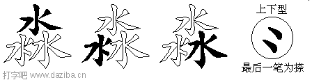 淼的五笔拆分图,淼的五笔字根表