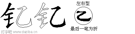 钇的五笔拆分图,钇的五笔字根表