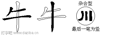牛的五笔拆分图,牛的五笔字根表